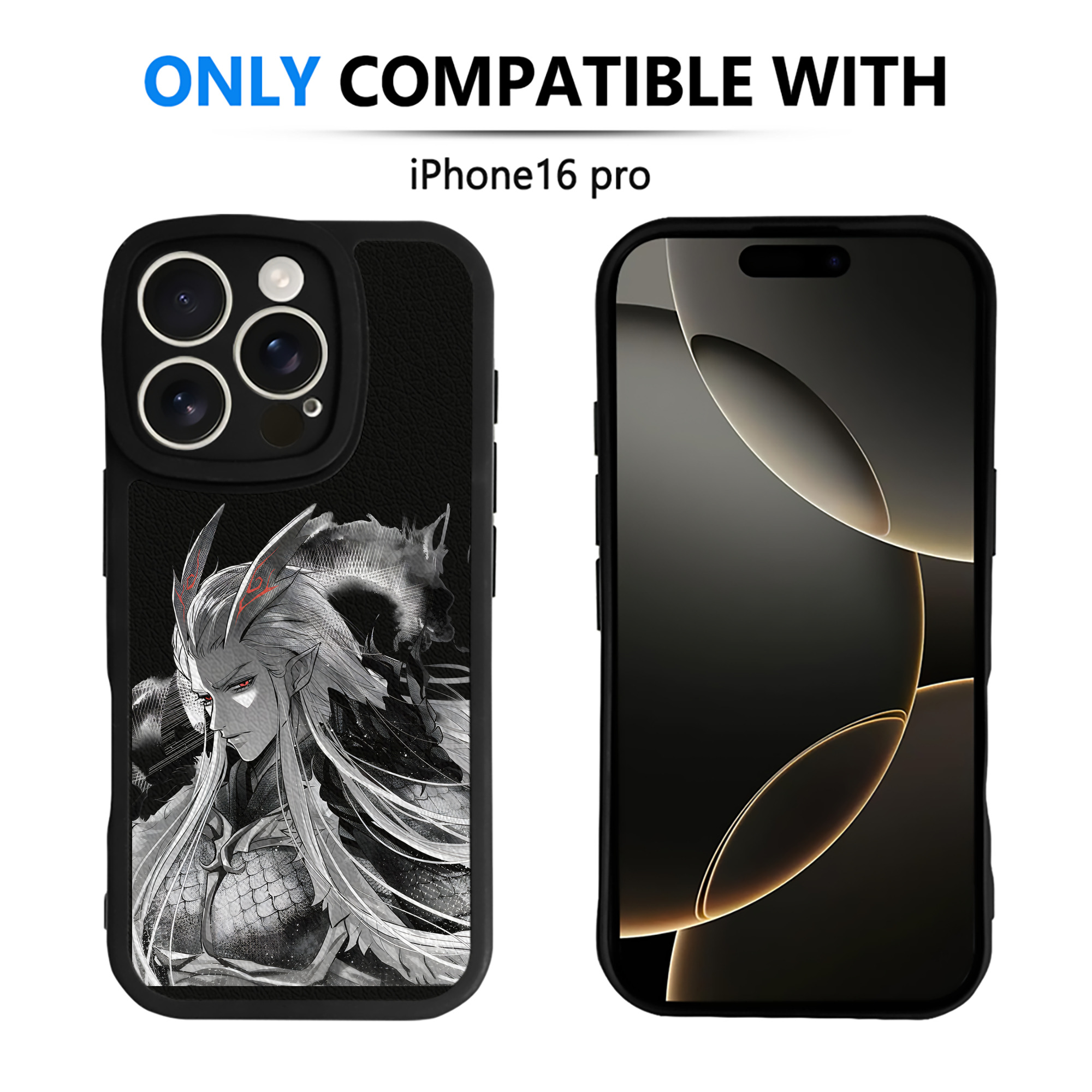 （画像用） Ne Zha 2 ナタ 魔童の大暴れ 【iPhone 16シリーズ対応】シリコンスマホケース（レザー調） 材質：シリコン